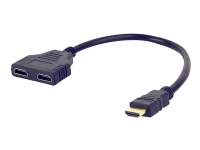 Cablexpert DSP-2PH4-04 - HDMI-splitter - HDMI plugg til HDMI beholder - skjermet - passiv