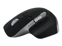 Logitech MX Master - Mus - laser - 7 knapper - trådløs - Bluetooth, 2.4 GHz - trådløs modtager (USB) - space grey