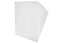 DURABLE VISIFIX - Visittkortside - for 54 x 90 mm - kapasitet: 20 kort - gjennomsiktig (en pakke 10) - for P/N: 2384-11, 2388-07, 2388-21, 2388-58, 2409-01
