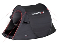 High Peak Vision 3, Camping, Hard ramme, Tunell Telt, 3 person(er), 2,26 kg, Svart