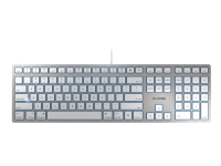 CHERRY KC 6000 SLIM FOR MAC - Tastatur - USB - USA - tastsvitsj: CHERRY SX - sølv