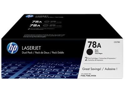 HP Toner 78A 2-pakning