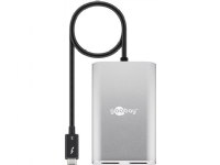 Goobay 55226 Thunderbolt 3 (USB-C) to 2xDisplayPort, silver, 0,45 m