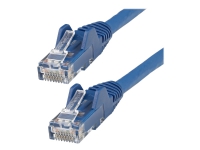 StarTech.com 3m LSZH CAT6 Ethernet Cable, 10 Gigabit Snagless RJ45 100W PoE Network Patch Cord with Strain Relief, CAT 6 10GbE UTP, Blue, Individually Tested/ETL, Low Smoke Zero Halogen - Category 6 - 24AWG (N6LPATCH3MBL) - Koblingskabel - RJ-45 (han