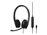 EPOS I SENNHEISER ADAPT 160T USB-C II - ADAPT 100 Series - hodesett - on-ear - kablet - USB-C - svart - Certified for Microsoft Teams, Optimert for UC