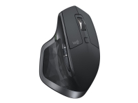Logitech MX Master 2S - Mus - laser - 7 knapper - trådløs - Bluetooth, 2.4 GHz - Logitech Unifying-mottaker - grafitt