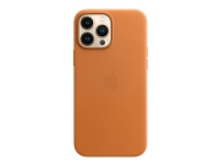 Apple - Baksidedeksel for mobiltelefon - med MagSafe - lær - gyllenbrun - for iPhone 13 Pro Max