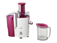 Bosch MES25C0 - Juicemaskin - 1.25 liter - 700 W - hvitt/kirsebærfarget hus