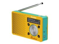 TechniSat DigitRadio 1 - Maus Edition - bærbar DAB-radio - 1 watt - gul, turkis