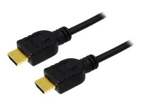 LogiLink High Speed with Ethernet - HDMI-kabel med Ethernet - HDMI hann til HDMI hann - 1 m - svart