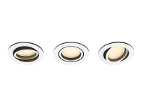 Philips Hue White Ambiance Milliskin Innfelt sted Rund - Hvit - Triple Pack