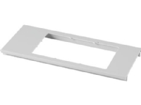 HAGER Lågudsnit 3SE/BR 130 PG tripel stikkontakt Fuga Længde 250 mm, hulstart 40 mm Perlegrå ral 7035 plast