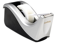 Scotch C60 - Dispenser - skrivebord - svart/sølv-dispenser