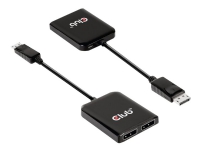 Club 3D CSV-7200 - Video/lyd-splitter - 2 x DisplayPort - stasjonær