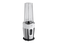 Bosch VitaStyle Mixx2Go MMBM7G2M - Mikser - 0.6 liter - 350 W - børstet rustfritt stål /hvitt