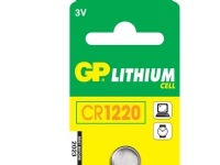 GP Batteries Lithium Cell CR1220, Single-use battery, CR1220, Lithium, Knapp/mynt, 3 V, 1 stykker
