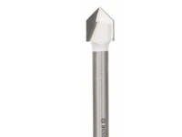 Bosch CYL-9, Drill, 1 cm, 9 cm, Soft Keramiske veggflis, Myk flis, yk vegg flis, Uherdet glass, Sylindrisk Skaft, Rustfritt stål, Hvit