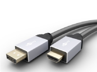 Goobay 71971, 5 m, DisplayPort, HDMI Type A (Standard), Hankjønn, Hankjønn, Gull