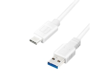 LogiLink CU0176, 2 m, USB A, USB C, USB 3.2 Gen 1 (3.1 Gen 1), Hvit
