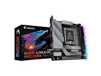 Gigabyte B660I AORUS PRO DDR4, Intel, LGA 1700, Intel® Celeron®, Intel® Core™ i3, Intel® Core™ i5, Intel® Core™ i7, Intel® Core™ i9, Intel® Pentium®, DDR4-SDRAM, 64 GB, DIMM