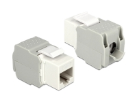 Delock Keystone module - Modulinnlegg - CAT 6 - UTP - RJ-45 - hvit