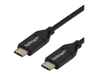 StarTech.com USB C to USB C Cable - 3m / 10 ft - USB Cable Male to Male - USB-C Cable - USB-C Charge Cable - USB Type C Cable - USB 2.0 (USB2CC3M) - USB-kabel - USB-C (hann) til USB-C (hann) - Thunderbolt 3 / USB 2.0 - 3 m - svart - for P/N: DKT30CHD
