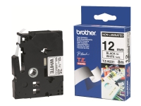 Brother TZN231 - Svart på hvitt - Rull (1,2 cm x 8 m) 1 stk skriverteip - for P-Touch PT-1010, PT-1080, PT-1250, PT-1290, PT-18, PT-1830, PT-2430, PT-2700, PT-GL-200
