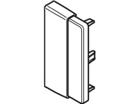 HAGER Endestykke M6143 PG For LF 20035 LF 20036 Højde 20 mm, bredde 35 mm Perlegrå ral 7035 plast