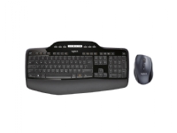 Logitech Wireless Desktop MK710 - Tastatur- og mussett - trådløs - 2.4 GHz - Nordisk