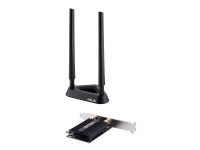 ASUS PCE-AX58BT Netværkskort - PCI Express - 3000 Mbps (5Ghz: 2402Mbps /2,4Ghz: 574Mbps) - Sort