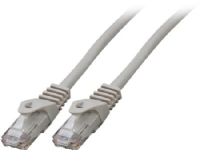 Patchkabel kat 5e U/UTP, længde: 10,0 m, farve: grå med LSZH kappe