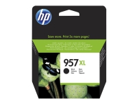HP 957XL - 63.5 ml - Ekstra høy ytelse - svart - original - blekkpatron - for Officejet Pro 7720, 7730, 7740, 8210, 8218, 8720, 8725, 8728, 8730, 8740, 8745