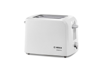 Bosch CompactClass TAT3A011 - Brødrister - 2 skive - 2 Spor - hvit/lysegrå