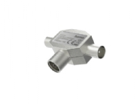 Hama 00205236, Kabelspillter, 4 - 1000 MHz, Sølv, Metall, 3,5 dB, Coaxial