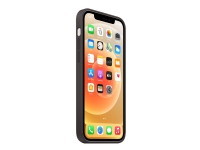 Apple - Baksidedeksel for mobiltelefon - med MagSafe - silikon - svart - for iPhone 12, 12 Pro