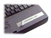 Brother - Svart, hvit - Rull (1,8 cm) 1 kassett(er) sikkerhetsteip - for P-Touch PT-18, 1830, 1880, 2030, 2100, 2110, 2430, 2700, 2710, 2730, 3600, 9700, 9800