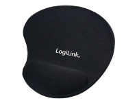 LogiLink - Musematte med håndleddsstøtte - svart