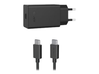 Sony XQZ-UC1 - Strømadapter - 30 watt - 3 A (USB-C) - på kabel: USB-C - for XPERIA 1, 1 II, 1 III, 10 II, 10 III, 5, 5 II, 5 III, L4, Pro-I