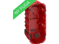 LAURITZ KNUDSEN FUGA Air brandtæt forfradåse 2,5 modul, rød.