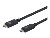 HP - USB-kabel - USB-C (hann) til USB-C (hann) - USB 3.1 - 3 A - 2 m - Europa