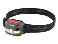 ANSMANN HD250RS - Hodelykt - LED x 2 - total: 9 W - svart