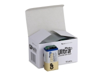 Batteri GP Ultra Plus Alkaline 9V 1604AUP/6LF22 Bulk 10 stk Svanemærket,10 stk/pk