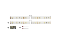 TAMS Elektronik 53-01450-02-C LED-Streifen Kørselsretningsafhængig, Dæmpning, Sluk Med modul Varm hvid 1 Set