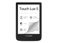 PocketBook Touch Lux 5 - eBook-leser - Linux 3.10.65 - 8 GB - 6 16 grånivåer (4-bts) E Ink Carta - berøringsskjerm - microSD-spor - Wi-Fi