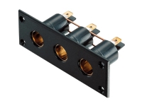 Fordeler 3 standardstikdåser ProCar Einbau-Dreifach-Steckdose 16 A 12 V/DC, 24 V/DC 16 A 6,3 mm fladstik