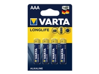 Varta Longlife Extra - Batteri 4 x AAA / LR03 - Alkalisk