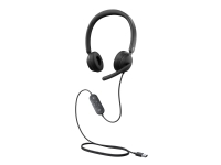 Microsoft Modern USB Headset - Hodesett - on-ear - kablet - USB - svart - Certified for Microsoft Teams