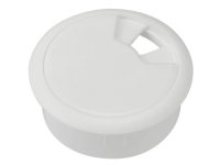 TRU COMPONENTS WP50BK Kabelgennemføring Til arbejdsplader ABS Hvid 1 stk