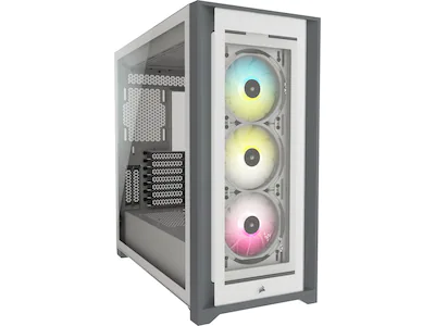 Corsair iCUE 5000X RGB Midi Tower (hvit)