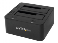 StarTech.com USB 3.0 Dual Hard Drive Docking Station with UASP for 2.5 / 3.5in HDD / SSD - USB 3.5 SATA HDD / SSD Dock - SATA 6 Gbps - Diskkontroller - 2.5, 3.5 - SATA 6Gb/s - USB 3.0 - svart - for P/N: SVA12M5NA
